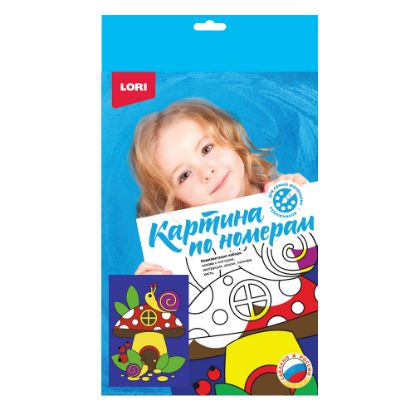 Изображение LORI картина по номерам грибок-теремок Pкн-041