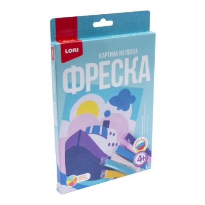 Изображение Пз/ф-020 Фреска. Картина из песка "Корабль"
