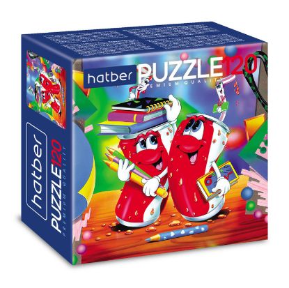Изображение Пазлы-Игра 120 элементов А5 Учись ярко 03161