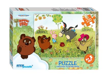 Изображение Мозаика "puzzle" 120 "Золотая серия - 3 (мультфильмы)" (С/м)