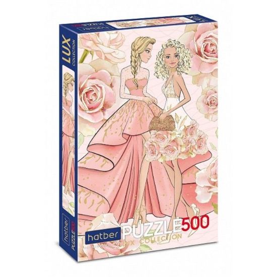 Изображение Premium ПАЗЛЫ-ИГРА для детей 500 элементов А2ф 330х480мм LUX мат.ламин. 3D фольга -Fashion Girl-
