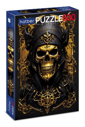 Изображение Premium ПАЗЛЫ-ИГРА 500 элементов А2ф 330х480мм -Gold skull- 500ПЗ2_30998
