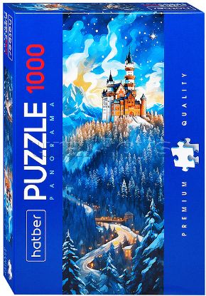 Изображение Premium ПАЗЛЫ-ИГРА 1000 элементов А2ф 330x960мм ПанорамаЗимний замок-1000ПЗ2_30726