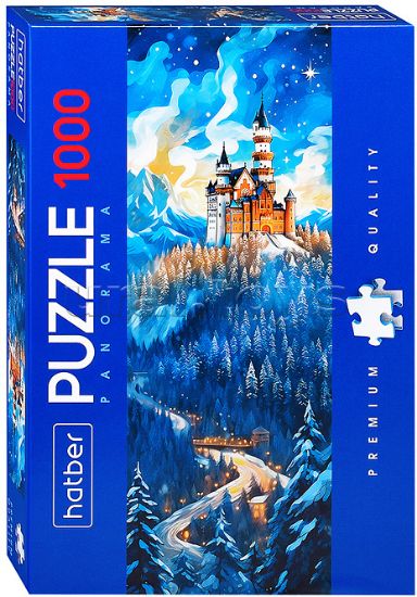 Изображение Premium ПАЗЛЫ-ИГРА 1000 элементов А2ф 330x960мм ПанорамаЗимний замок-1000ПЗ2_30726