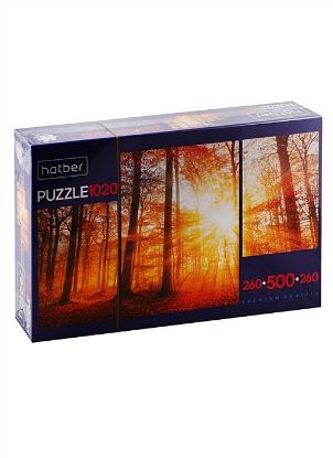 Изображение HATBER пазлы-игра 260+500+260 эл В тишине природы