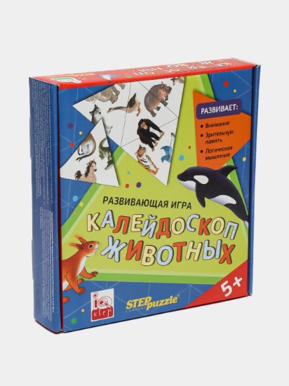 Изображение Развивающая игра "Калейдоскоп животных. Тримино" (IQ step)