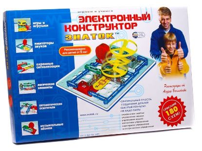 Изображение Электронный конструктор Знаток 180 схем