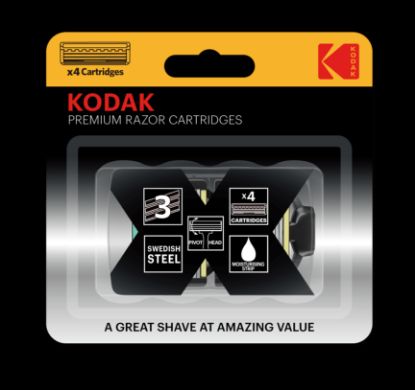Изображение Сменные кассеты для бритья Kodak Premium Razor 3 лезвия 2 штуки (48/192/6912)