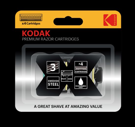 Изображение Сменные кассеты для бритья Kodak Premium Razor 3 лезвия 2 штуки (48/192/6912)