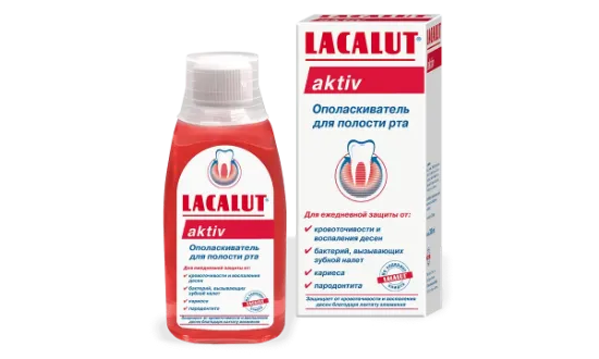 Изображение 6080 Lacalut Aktiv ополаскиватель для полости рта, 300 мл