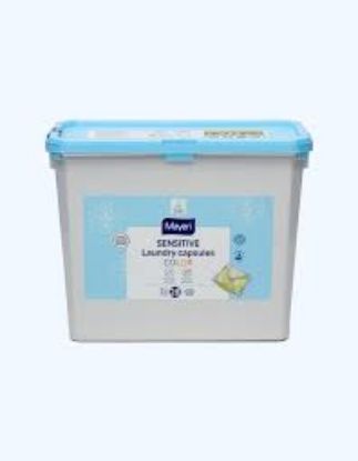 Изображение Капсулы для стирки белья MAYERI Sensitive COLOR, 28 шт,Коробка