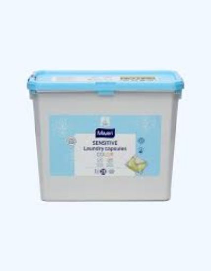 Изображение Капсулы для стирки белья MAYERI Sensitive COLOR, 28 шт,Коробка
