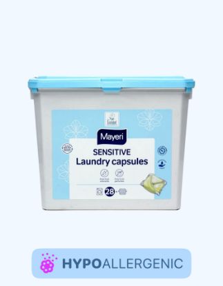 Изображение Капсулы для стирки белья MAYERI Sensitive, 28 шт, Коробка