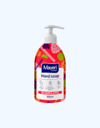 Изображение MAYERI ALL-Care жидкое мыло Ревень и яблоко, 500мл с дозатором