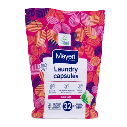Изображение MAYERI ALL-Care Капсулы для стирки цветного белья, 32 шт Пакет,