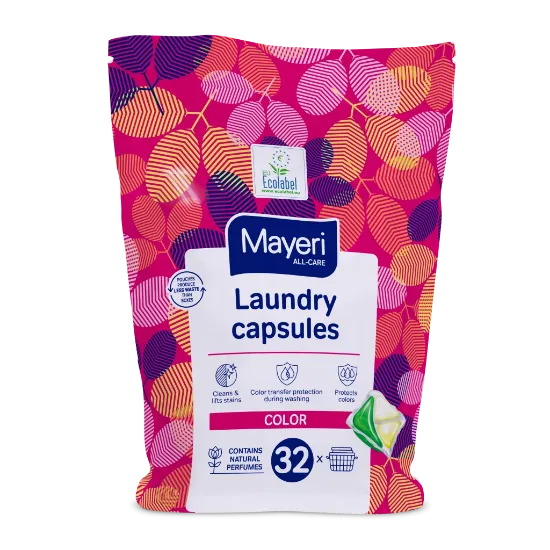 Изображение MAYERI ALL-Care Капсулы для стирки цветного белья, 32 шт Пакет,