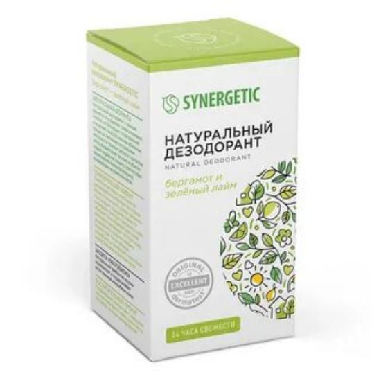 Изображение SYNERGETIC натуральный дезодорант бергамот зеленый лайм 50мл