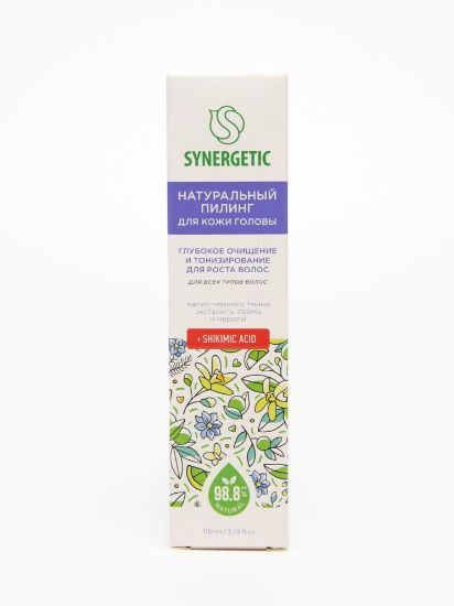 Изображение Synergetic Пилинг для кожи головы и роста волос Глубокое очищение и тонизирование 110 мл