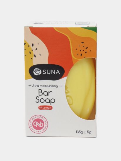 Изображение SUNA BAR SOAP Туалетное мыло MANGO 135гр