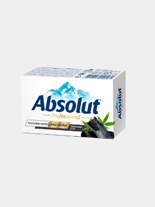 Изображение Мыло туалетное твердое "ABSOLUT" Professionaл бамбуковый уголь 90
