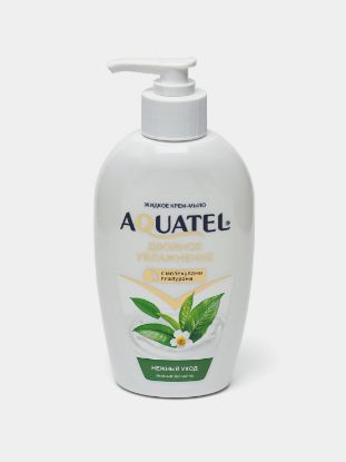 Изображение Крем-мыло жидкое "Aquatel" зеленый чай матча. 280 г