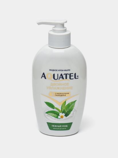 Изображение Крем-мыло жидкое "Aquatel" зеленый чай матча. 280 г