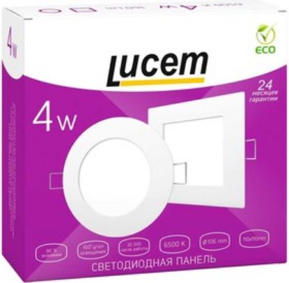 Изображение LUCEM LED PANEL квадратный в/н 4W 6500K