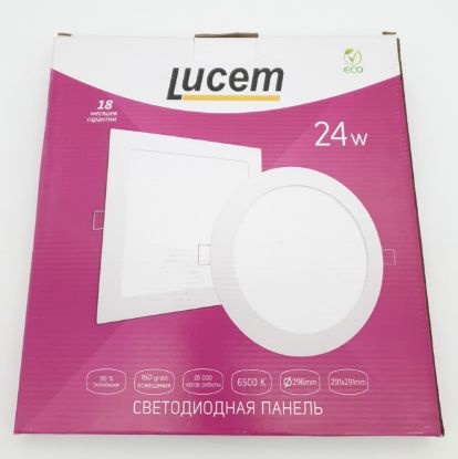 Изображение LUCEM LED PANEL круглый в/н 24W 6500K
