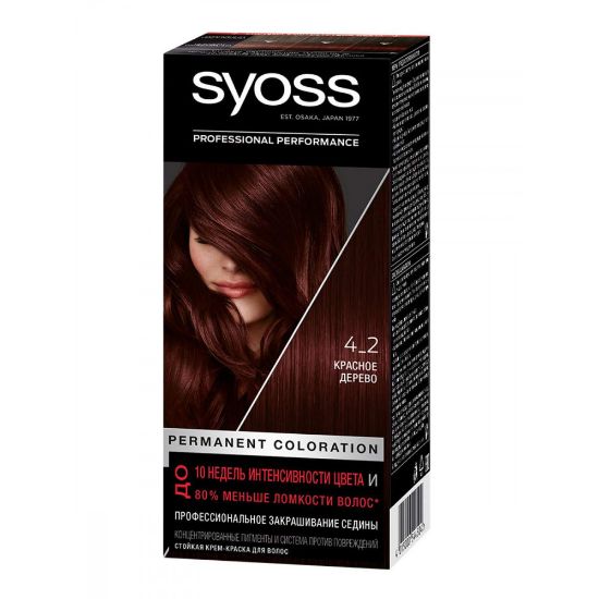 Изображение SYOSS Краска для волос 4-2 красное дерево