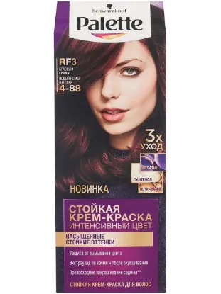 Изображение PALETTE Краска для волос RF3 красный гранат