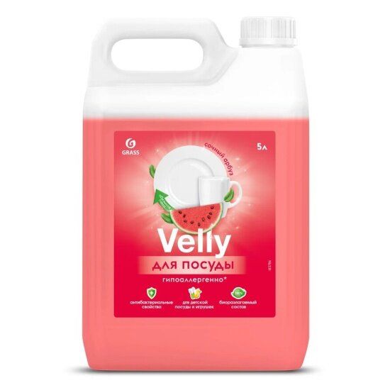 Изображение VELLY SENSITIVE Средство для мытья посуды Арбуза 5,2кг