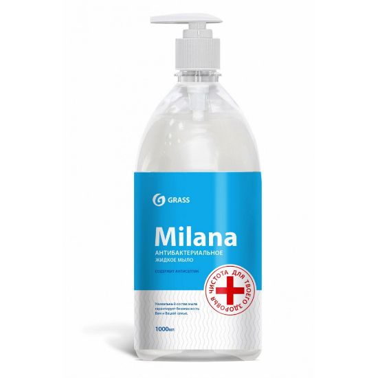 Изображение MILANA Жидкое мыло антибактериальное с дозатором 1000мл