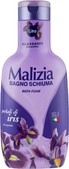 Изображение Пена для ванны с ароматом лепестков ириса MALIZIA FAMIGLIA BATH FOAM IRIS PETALS 1L