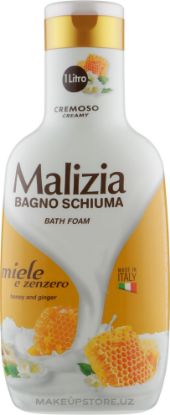 Изображение Пена для ванны с ароматом мёда и имбиря MALIZIA FAMIGLIA BATH FOAM HONEY & GINGER