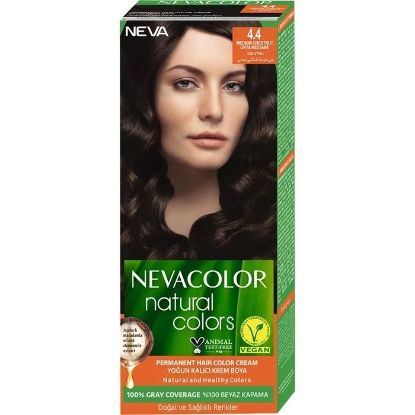 Изображение Набор крем-краски для волос Neva natural colors каштан 4.4