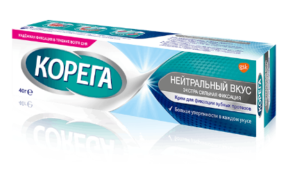Изображение Крем для фиксации зубных протезов COREGA NEUTRAL CREAM 40G
