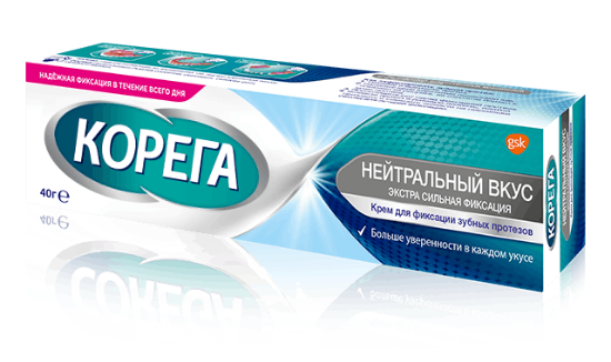 Изображение Крем для фиксации зубных протезов COREGA NEUTRAL CREAM 40G