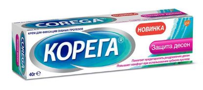 Изображение Крем для фиксации зубных протезов COREGA GUM PROTECTION CREAM 24X40G