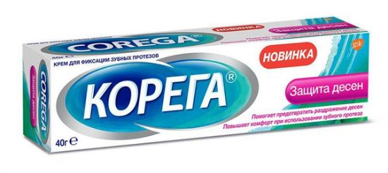 Изображение Крем для фиксации зубных протезов COREGA GUM PROTECTION CREAM 24X40G