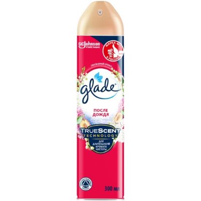 Изображение Освежитель воздуха: Glade Аэрозоль После дождя 300мл/12РУ