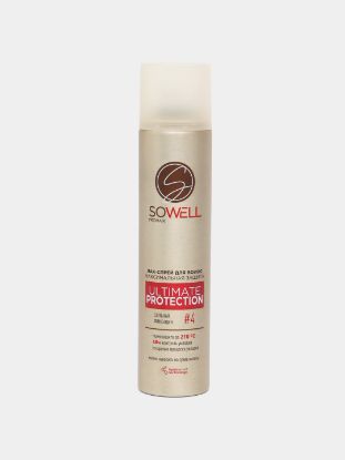 Изображение Лак-спрей для волос SoWell «Ultimate Protection» максим. защита и идеальная укладка, сильной фиксаци