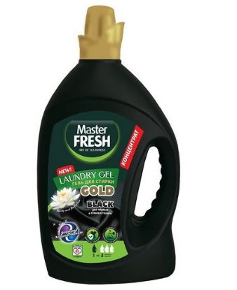 Изображение Master FRESH GOLD гель д/стирки КОНЦЕНТРАТ 2,75л 45стирок "формула защиты чёрного" BLACK