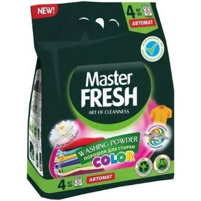 Изображение Master FRESH БЕСФОСФАТНЫЙ биоразлагаемый порошок для стирки COLOR 4кг С ЭНЗИМАМИ