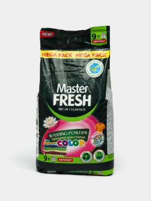 Изображение Master FRESH БЕСФОСФАТНЫЙ биоразлагаемый порошок для стирки COLOR 9кг С ЭНЗИМАМИ
