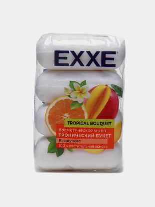 Изображение EXXE Косметическое мыло "Тропический букет" 4*70г ЭКОПАК