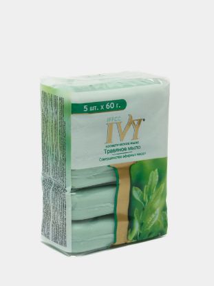 Изображение Туалетное мыло IVY soap HERBAL Ecopack 24*5*60 gm in cartons