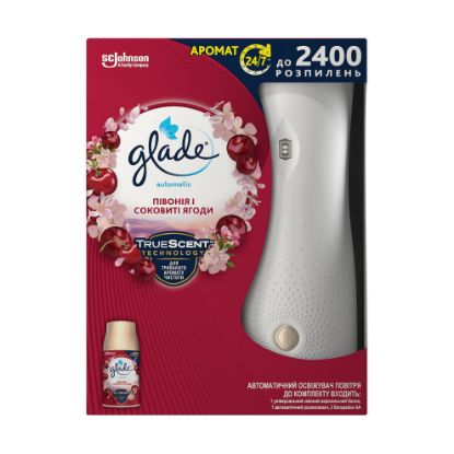 Изображение Освежитель воздуха: Glade Аэрозоль Automatic Пион и Сочный Ягода 269мл/4