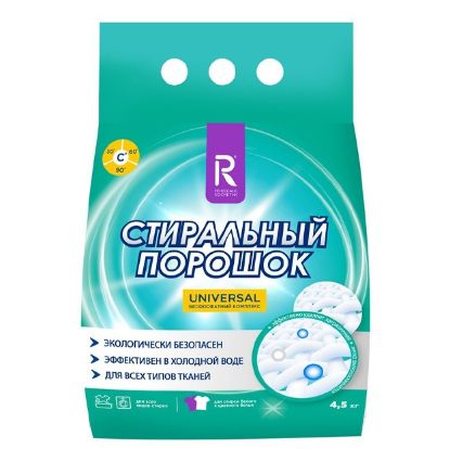 Изображение Ренессанс Косметик Порошок стиральный Универсальный для стирки белья, 4,5 кг. (РК)