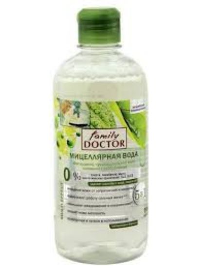 Изображение Мицеллярная вода для жирной, чувствительной кожи склонной к раздражениям 500 мл, ТМ Family doctor