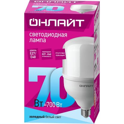 Изображение Лампа/ ОНЛАЙТ 82 906 OLL-T140-70-230-840-E27E40